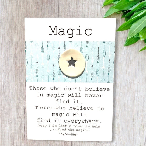 Magic  Ceramic Wish Token and Card